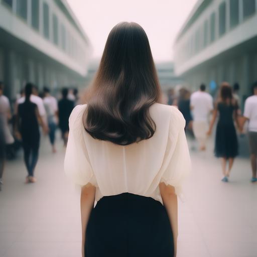 美女赤裸裸一丝不遮的图片动图请问看背影怎么判定是不是美女